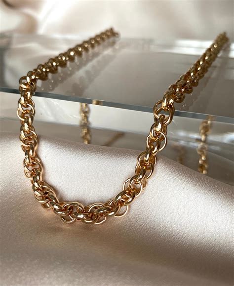 etsy gold chain necklace|gold chain necklace transparent.